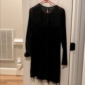 Express Dress with Sequins and Fringe